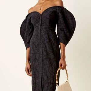 🌺🎉HP🎉🌺 NWT Mara Hoffman Leonara Midi Dress Black